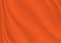 Smooth elegant orange silk or satin luxury cloth texture can use as wedding background. Royalty Free Stock Photo